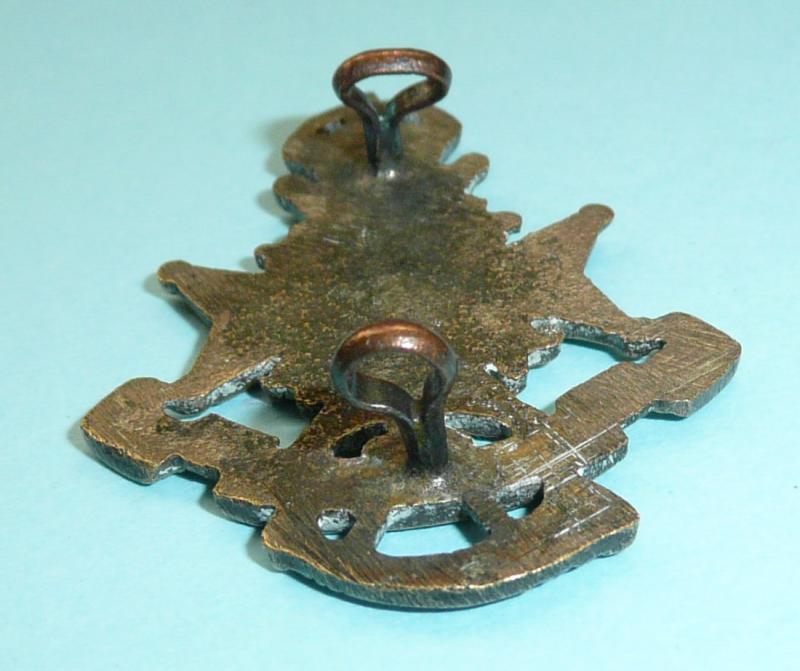 WW1 Indian Army - 55th Coke's Rifles (Frontier Force) Officer's White Metal Forage Cap Badge