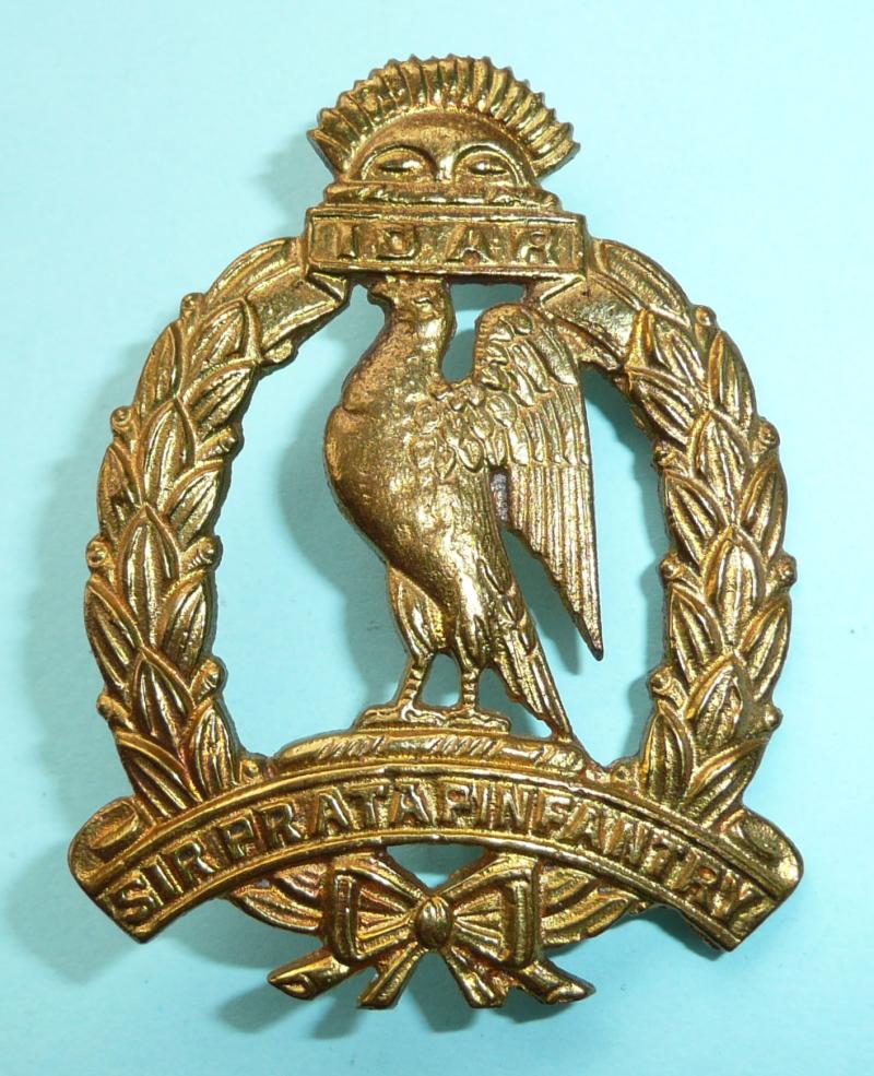 Indian Princely States  - Idar, Sir Pratap Infantry (ISPI) Large Cast Brass Hat Badge