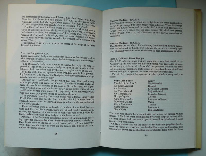 Blandford Colour Series - Air Force Badges and Insignia of WW2 - Specialist Hardback Book - Guido Rosignoli