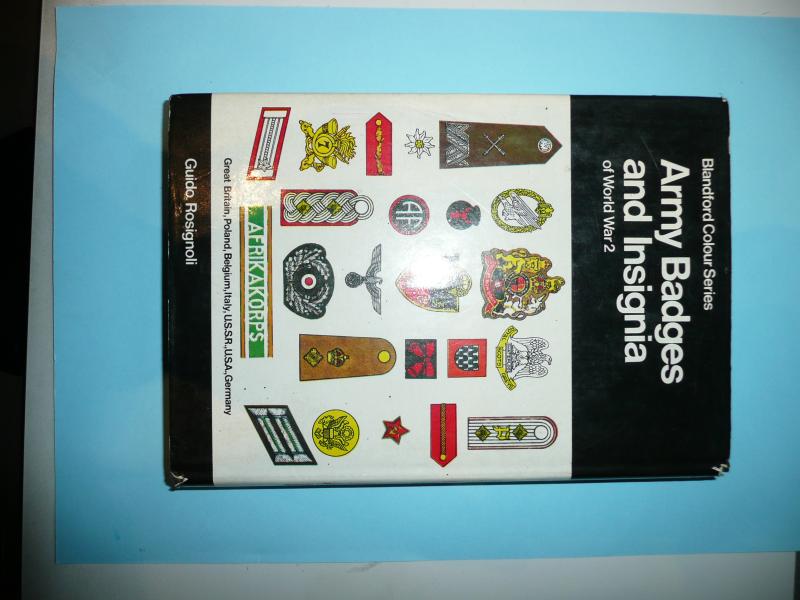 Blandford Colour Series - Army Badges and Insignia of WW2 (Book 1/ Volume 1) - Specialist Hardback Book - Guido Rosignoli