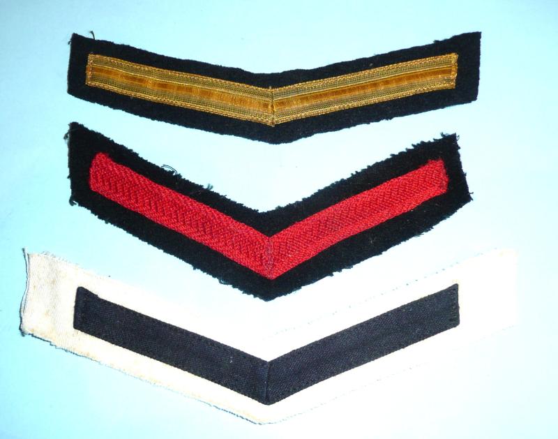 WW2 Era Royal Navy Good Conduct Stripes - 3 patterns worn
