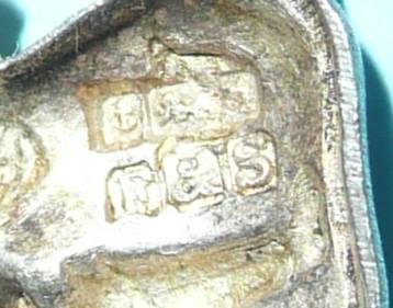 Fife & Forfar Imperial Yeomanry Officer's Facing and Matching Pair of h/m silver collar badges