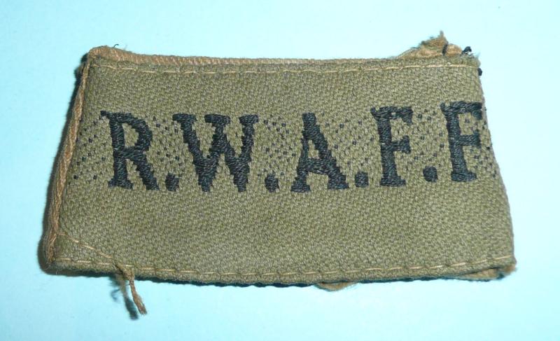 WW2 RWAFF Royal West African Frontier Force Slip on Epaulette Shoulder Title