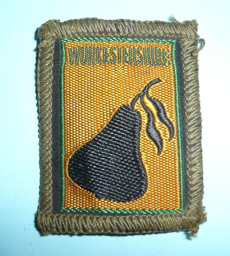 Worcestershire Scouts Cloth Arm Patch Flash Designation Badge