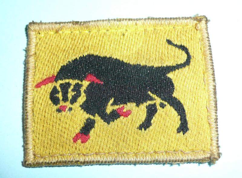 WW2 - 11th Armoured Division Woven Cloth Formation Sign Designation Flash