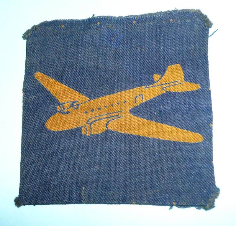 WW2 (Royal Army Service Corps) RASC Printed Air Despatch Formation Sign Patch Flash Designation Badge