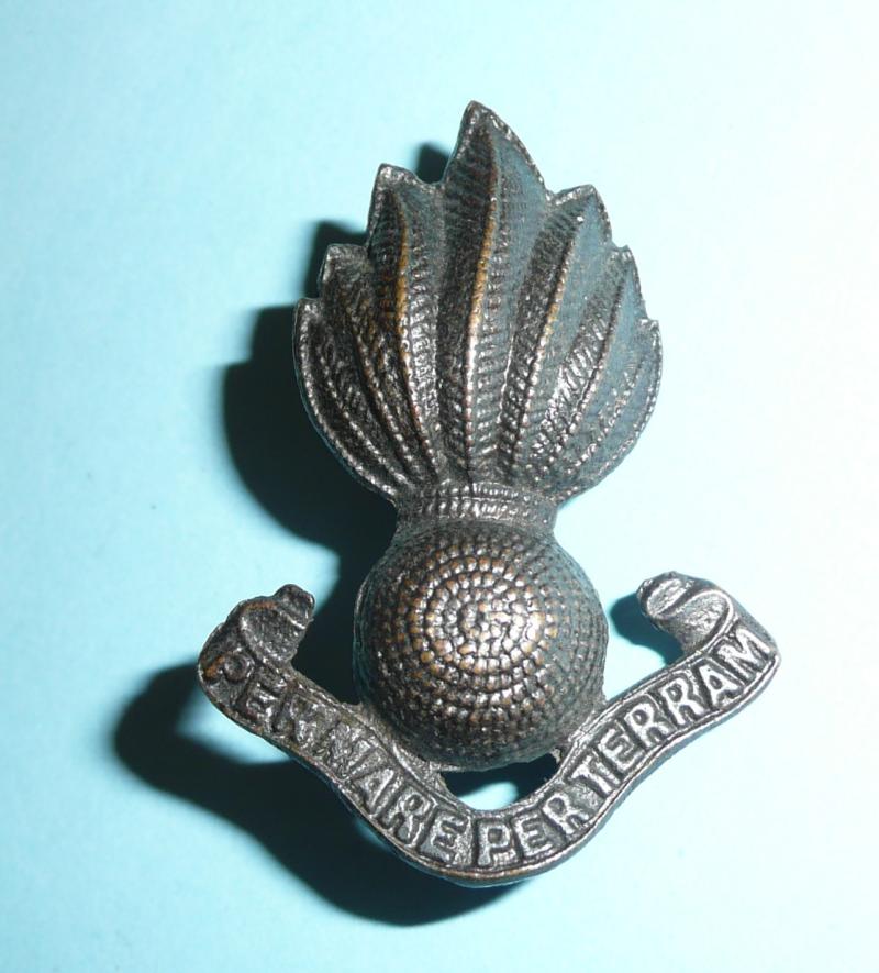 WW1 Royal Marine Artillery (RMA) Officer's OSD collar badge, circa 1902-22