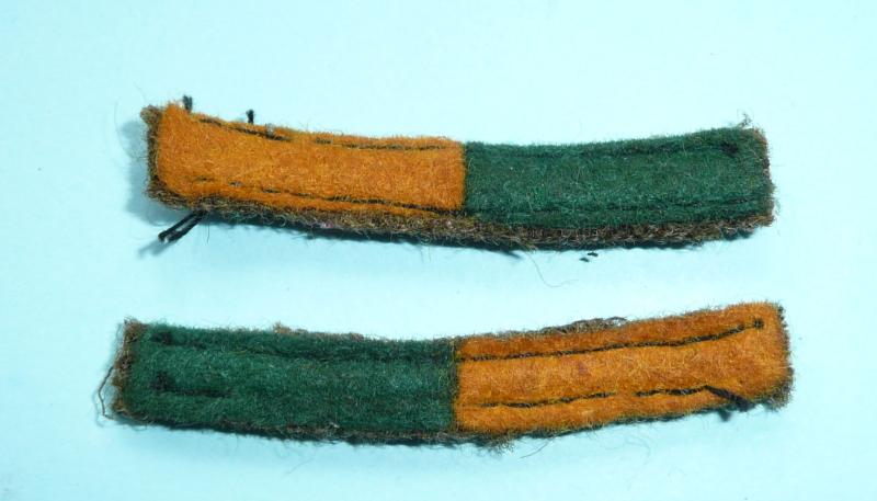 WW2 Pair of RECCE Reconnaissance Corps Felt Cloth Arm of Service Strips