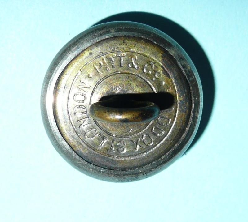 Kings Own Yorkshire Light Infantry (KOYLI) Volunteer Battalion Officer's Silver Plated White Metal Medium Pattern Button