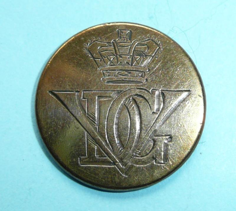 QVC Victorian 5th Dragoon Guards Large Pattern Flat Gilt Engraved Button - Mess Waiter / Orderlies?