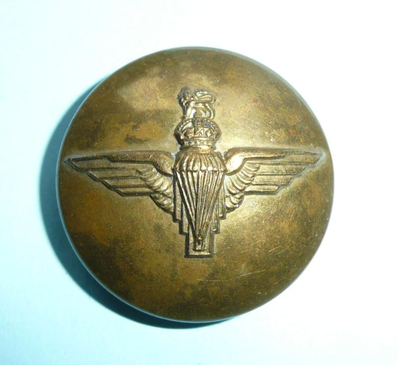 Parachute Regiment Large Pattern Brass Button - King's Crown