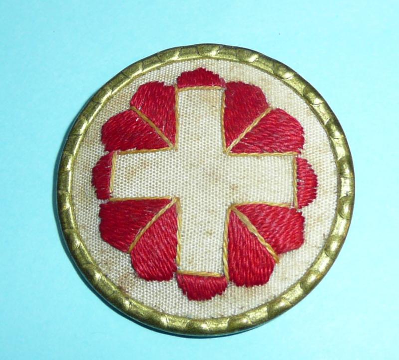 Swiss Switzerland Hand Embroidered 1st August 1939 Badge - Charitable Donation Badge for Needy Mothers