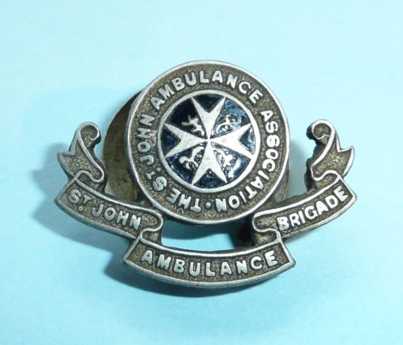 St John Ambulance Association Brigade Enamel Lapel Badge