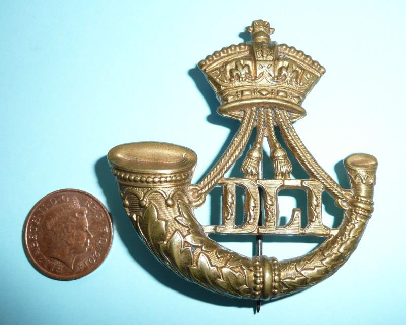 Scarce Durham Light Infantry ( DLI ) Victorian Large Pattern Other Rank's Pagri Badge - Magnificent