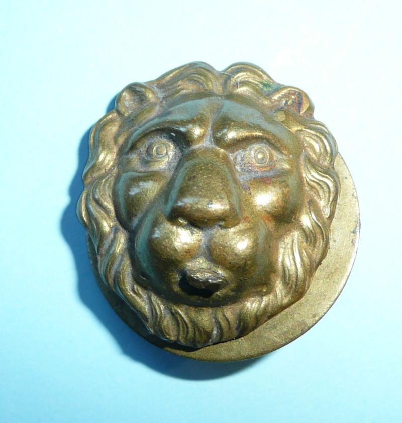 Brass Lion Head Boss Helmet /  Cloak / Cape Fitting ?