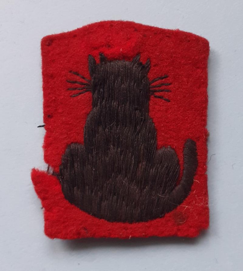 WW2 56th (London) Division Woven Cloth Formation Sign