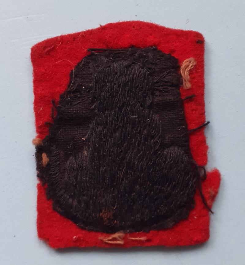 WW2 56th (London) Division Woven Cloth Formation Sign