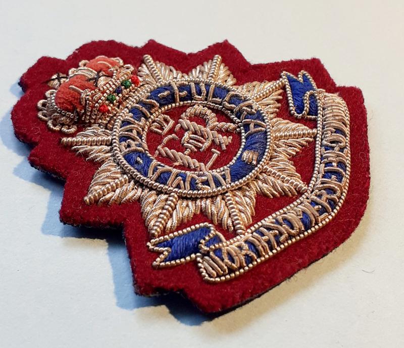 North Somerset Yeomanry Officer's Bullion Beret Badge, QEII Crown