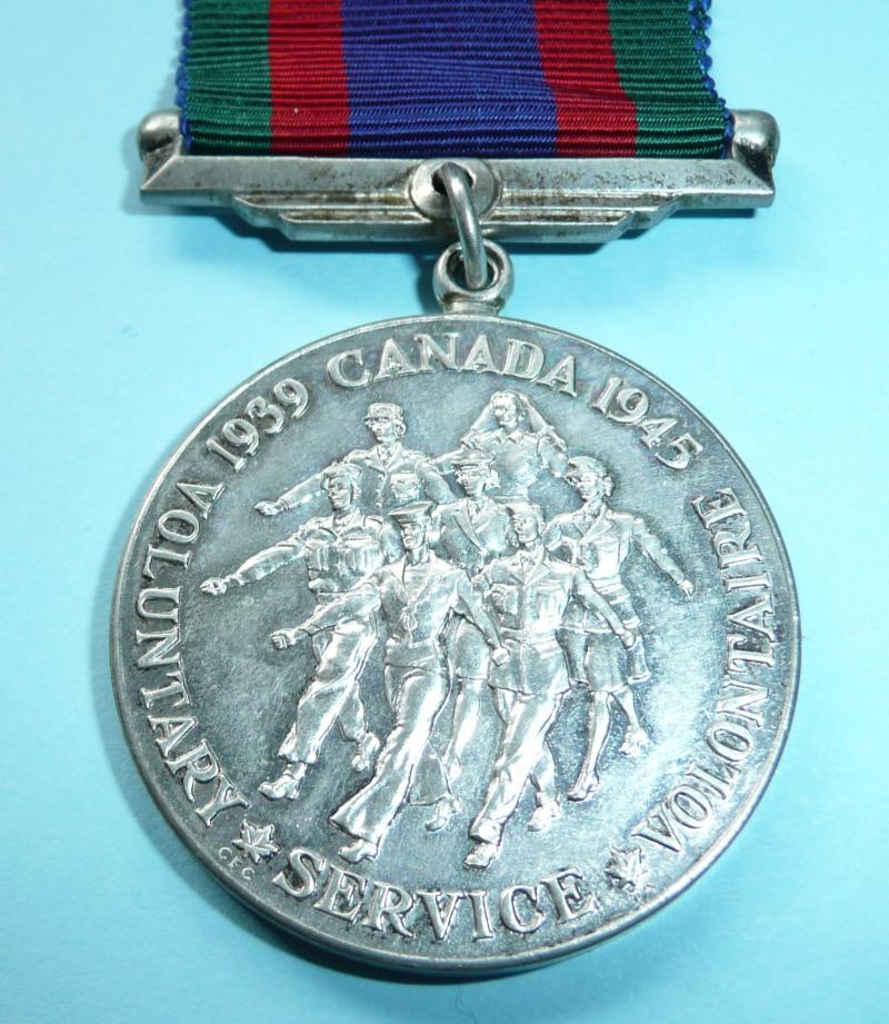 WW2 Full Size Original Silver Canadian Volunteer Service Medal (CVSM)