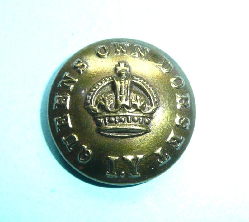 Queen's Own Dorset IY (Imperial Yeomanry) Other Ranks Medium Pattern Brass Button