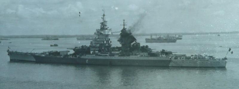 WW2 Original Photograph of the French Battleship Richelieu