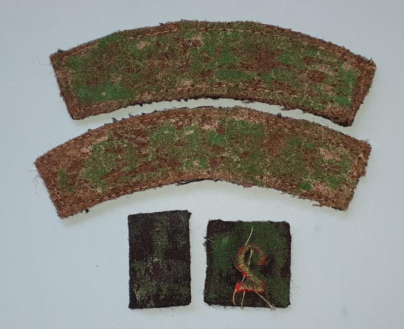 County Durham (affiliated to the Durham LI) Army Cadet Force (ACF) Woven Cloth Arm Insignia Shoulder Titles - 1st and 2nd Companies