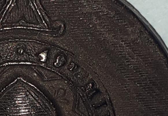 QVC Victorian 49th Middlesex Rifles Volunteers (Post Office Rifles) Black Composite Large Pattern Button