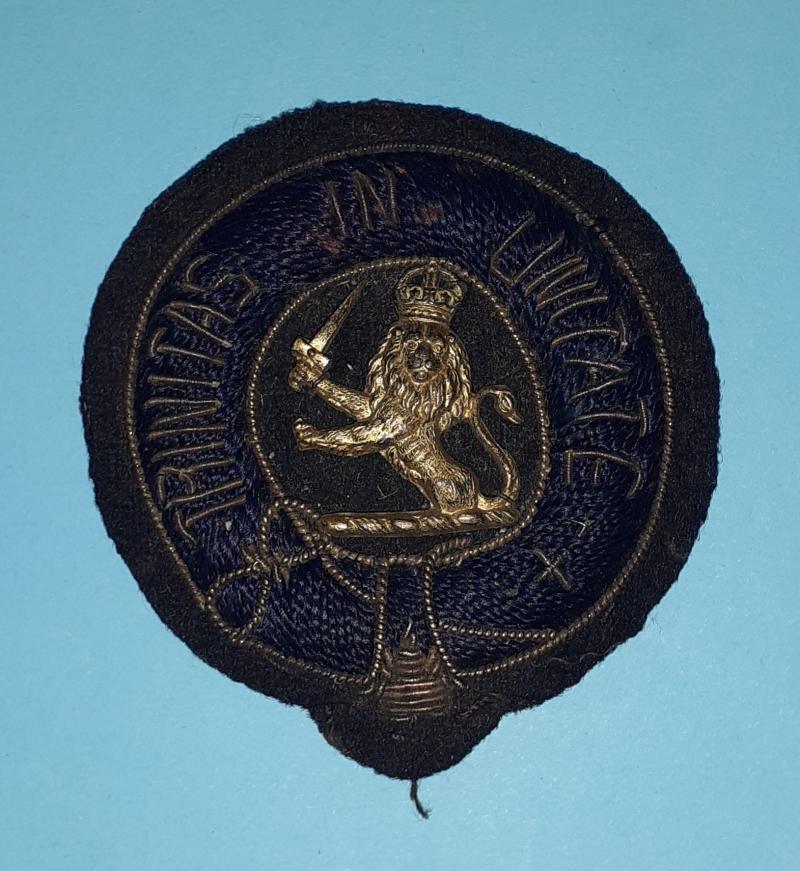 Mecantile Marine Trinity House (Lighthouse keepers organisation) Bullion Cloth Cap Badge Ships Boatswain 1939 - 50