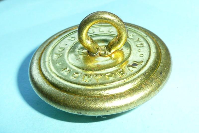 Irish Regiment Of Canada Large Pattern Gilt Brass Button, QEII Crown