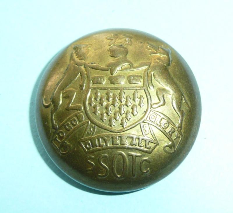 Skinner's School (Tunbridge Wells, Kent) (Junior) OTC (Officer's Training Corps) Large Pattern Brass Button