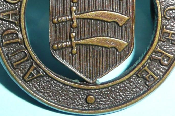 The Essex Yeomanry Officer's OSD Bronze Collar Badge - Gaunt Tablet
