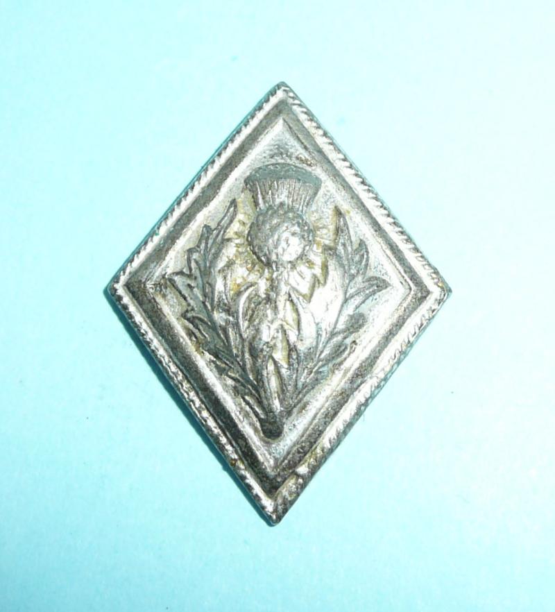 Generic Scottish Highland Dress /  Military Piper's Silver Plated Diamond Shaped Button