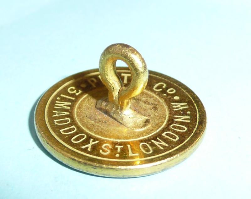 Gilt Button as worn by a member of the personal staff of Edward, Prince of Wales, Made for the Royal Tour to India & Burma in 1921 - 22
