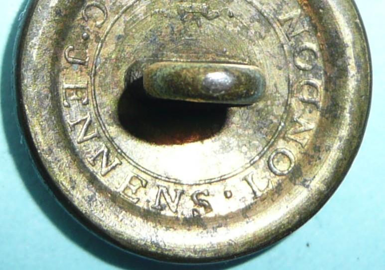 George III / Napoleonic Saint Andrew and St George The Martyr (London) Military Association Volunteer Corps Officer's Gilt Coatee Button