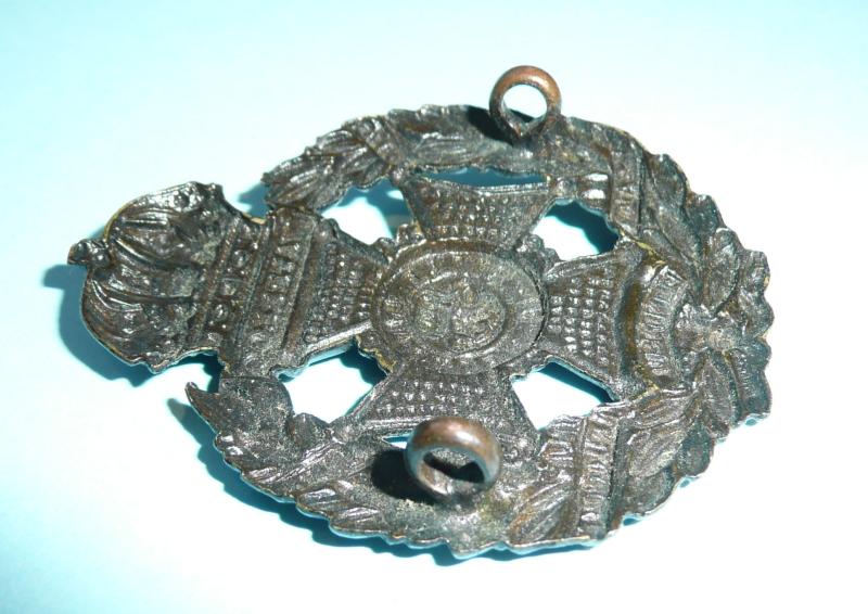 The Rifle Brigade Large Pattern Blackened Brass Glengarry Badge, Circa 1874 - 1881