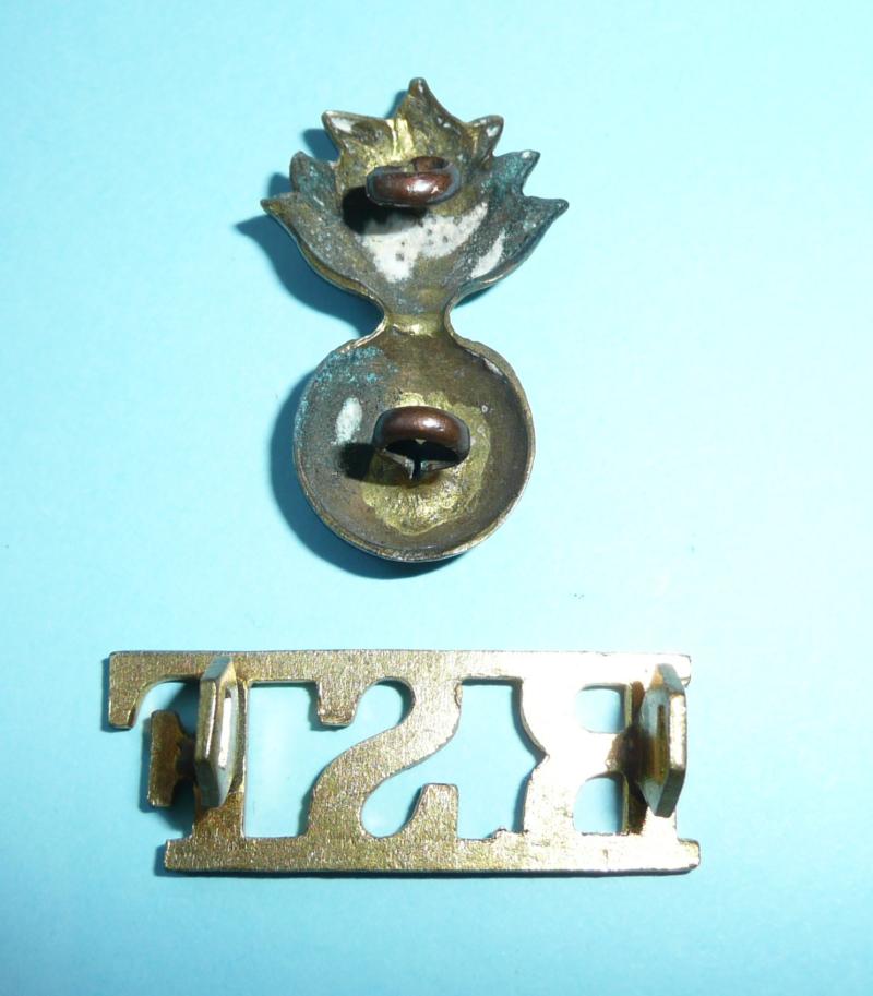 Royal Scots Fusiliers ( post 1907 pattern) Other Ranks Two Part Brass Shoulder Title