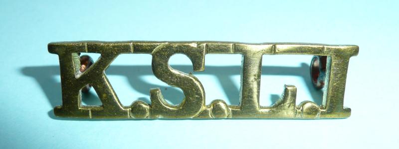 KSLI King's Shropshire Light Infantry Officer's KD Gilt Shoulder Title