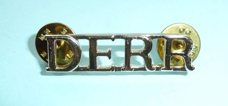 DERR Duke of Edinburgh's Royal Regiment (Berkshire and Wiltshire) AA Anodised Shoulder TItle