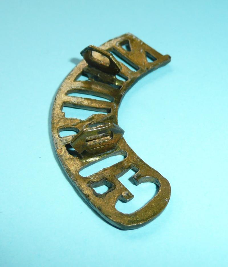 WW1 Gordon Highlanders Brass Shoulder Title