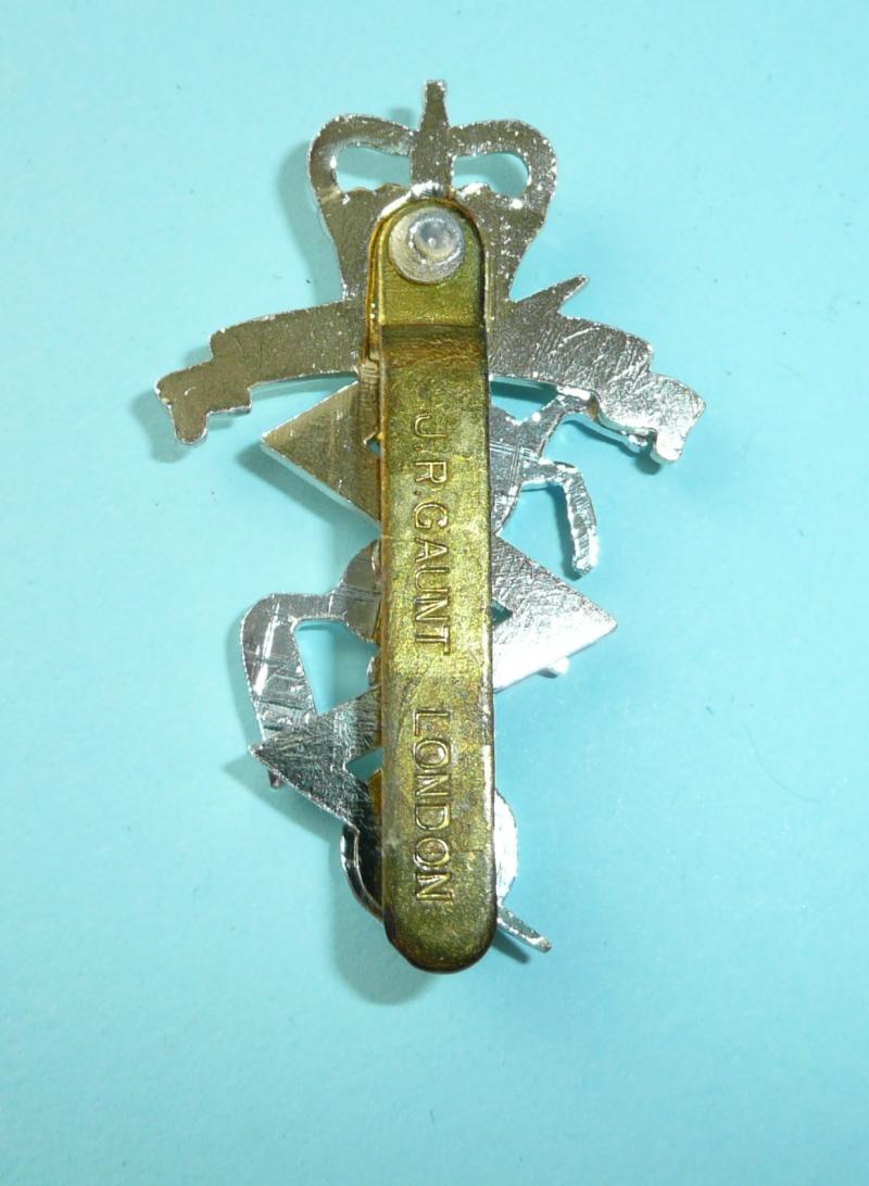 REME Other Ranks AA Anodised Staybrite Cap Badge, QEII issue - Gaunt London Brass Slider