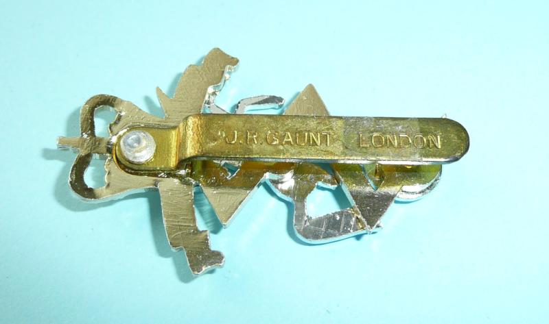 REME Other Ranks AA Anodised Staybrite Cap Badge, QEII issue - Gaunt London Brass Slider