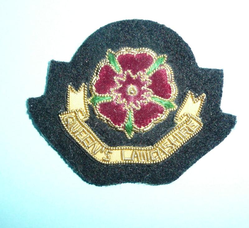 Queen's Lancashire Regiment Officer's Field Service Cap Badge