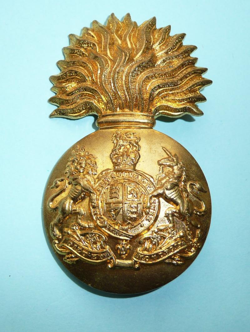 Royal Scots Fusiliers (RSF) Other Ranks Gilding Metal Brass Glengarry Badge, QEII Issue