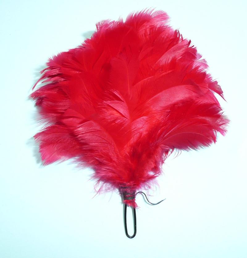 The Royal Highlanders (Black Watch) / Tyneside Scottish Red Feather Hackle Plume