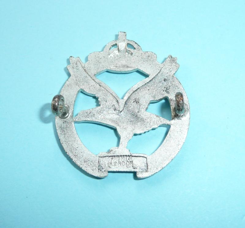 Glider Pilot Regiment Officer's Frosted Silver Plated Collar Badge - Firmin