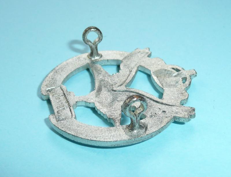 Glider Pilot Regiment Officer's Frosted Silver Plated Collar Badge - Firmin