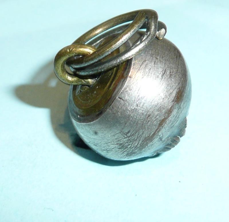QVC Victorian Artillery Volunteers / Militia Officer's Silver Plated Ball Button