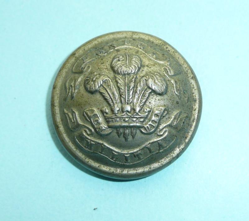 Irish Militia - Prince of Wales's Own Donegal Militia Other Ranks Pewter Large Pattern White Metal Tunic Button