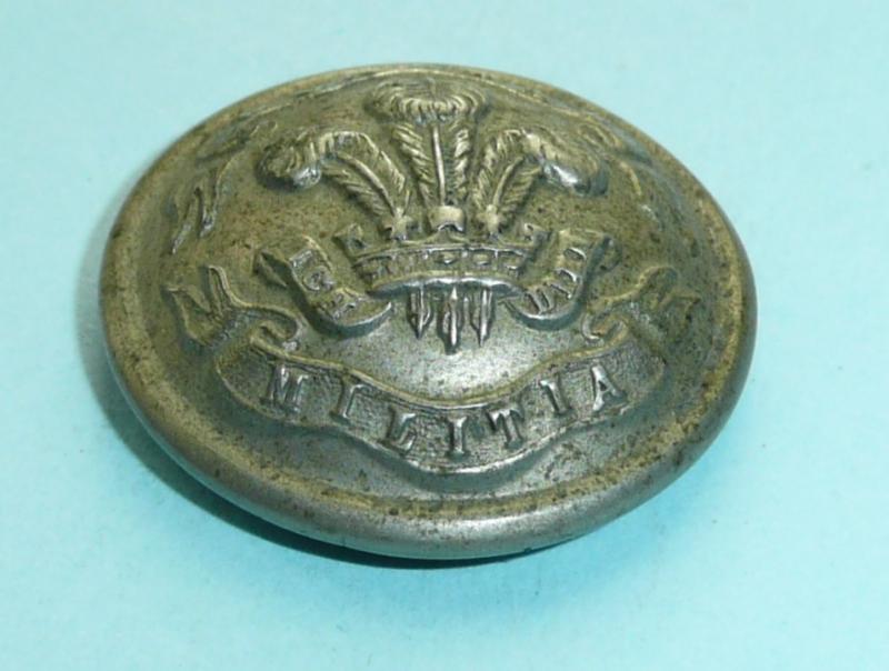 Irish Militia - Prince of Wales's Own Donegal Militia Other Ranks Pewter Large Pattern White Metal Tunic Button