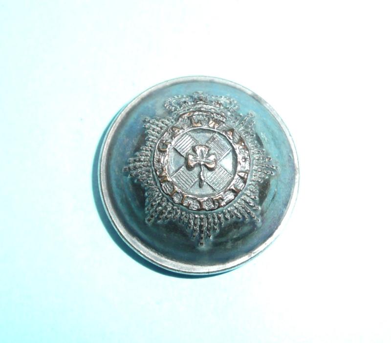 Irish Militia - Galway Militia Officer's Silver Plated Medium Pattern Coatee Button